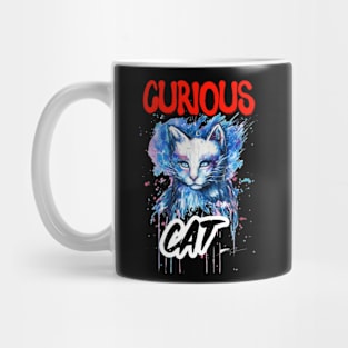 Curious Cat.Mug,Kids T-shirt, Hoodie, Men Women Mug